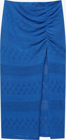 Pull&Bear Rok in Blauw: voorkant