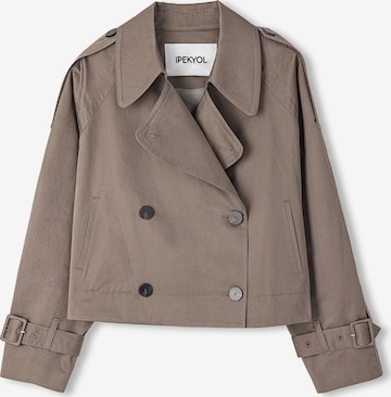 Ipekyol Between-Seasons Coat in Brown: front