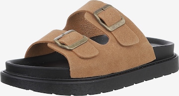 Ital-Design Mules in Beige: front