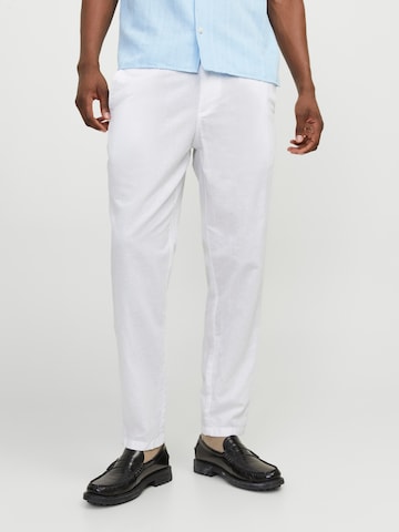 JACK & JONES tavaline Chino-püksid 'Ace Summer', värv valge: eest vaates