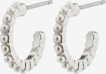 Boucles d'oreilles 'EKTA' Pilgrim en argent : devant