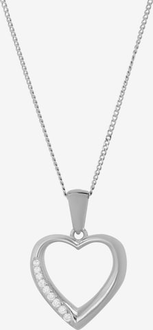 Akzent Pendant '"Dalia" aus 925 Sterlingsilber, rhodiniert, langlebig' in Silver: front
