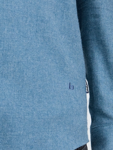 BLEND Regular Fit Hemd 'Burley' in Blau