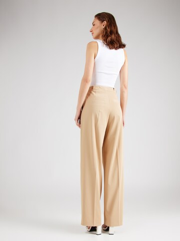 BOSS Loose fit Pleat-front trousers 'Tansura' in Beige