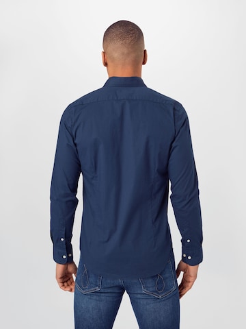 La Martina Slim fit Button Up Shirt in Blue