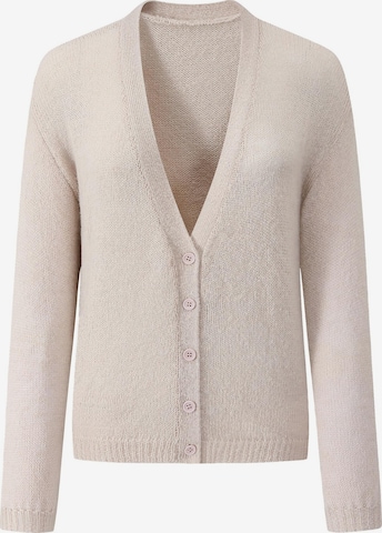 SASSYCLASSY Strickjacke in Beige: Vorderseite