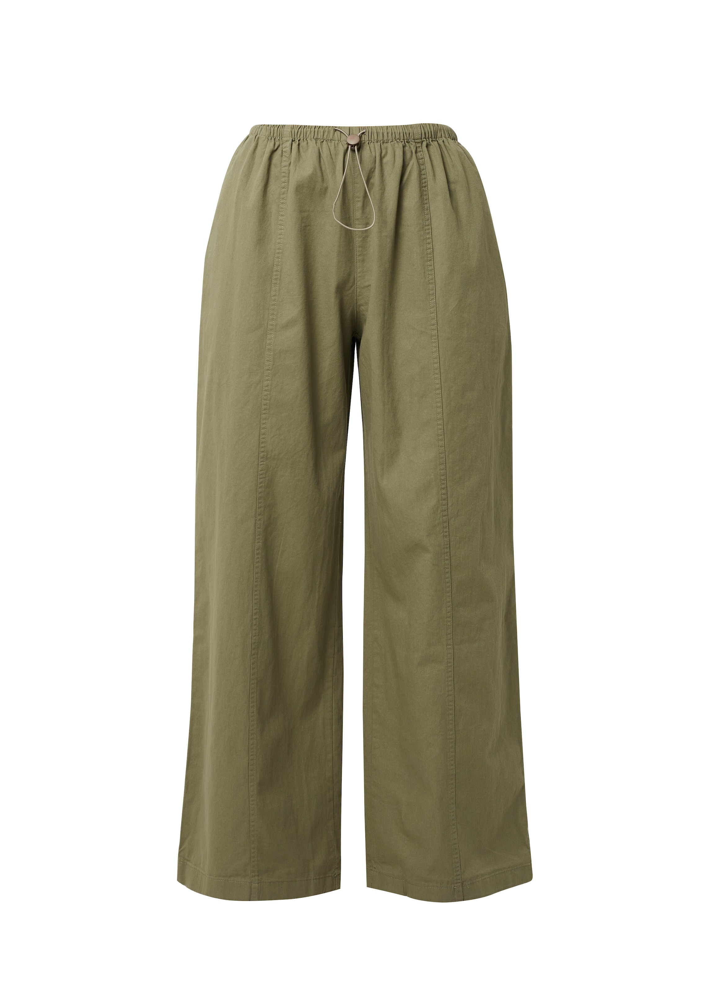 BRAVE SOUL Wide leg Broek in Groen: voorkant