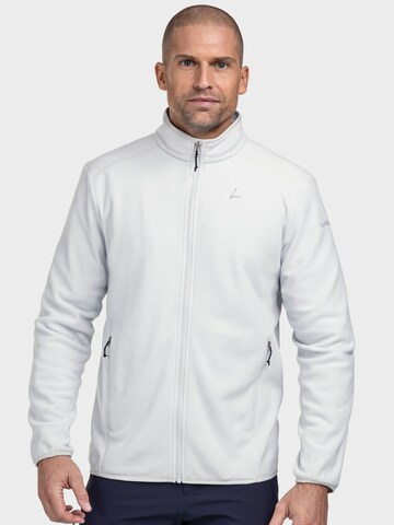 Veste en polaire fonctionnelle ' Hiking Fleece Jk Style Ash MNS ' Schöffel en gris : devant