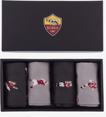 COPA FOOTBALL Football socks 'AS Roma Casual Sokken Box Set' in Black: front