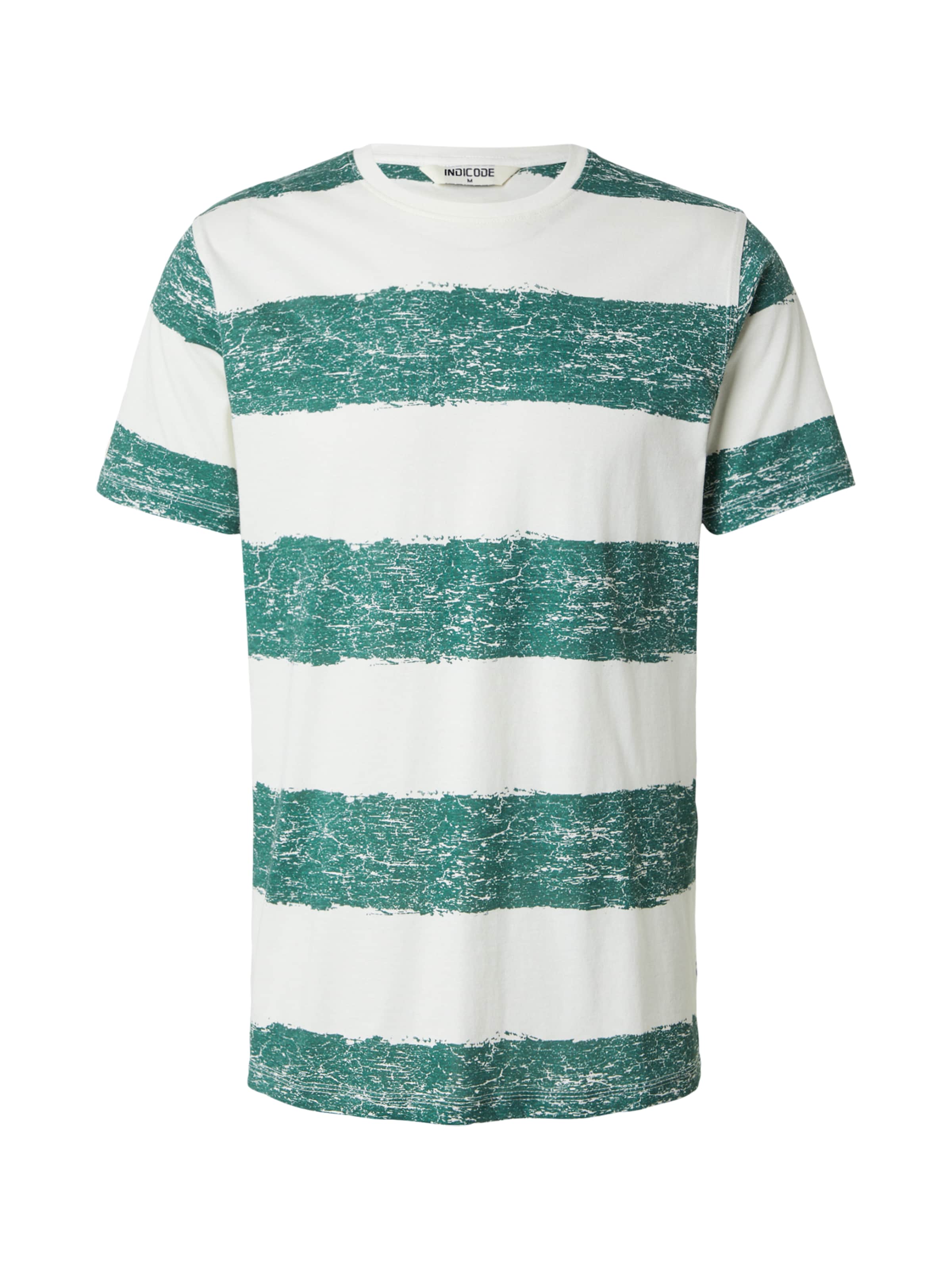 INDICODE JEANS Shirt 'Paint' in Green: front