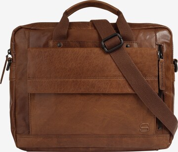 Mallette Spikes & Sparrow en marron : devant