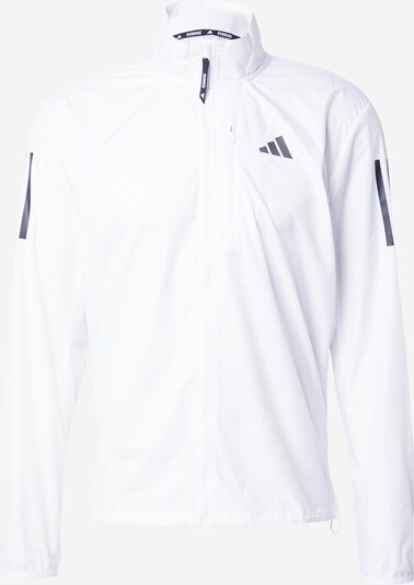 ADIDAS PERFORMANCE Športna jakna 'Own The Run' | črna / bela barva, Prikaz izdelka