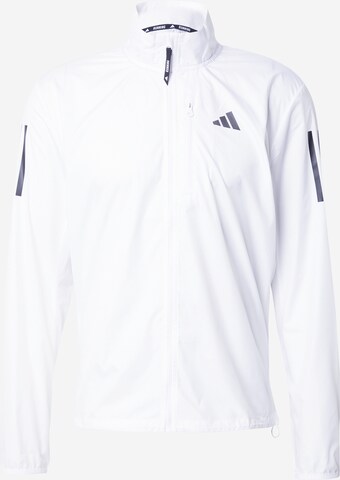 ADIDAS PERFORMANCE Athletic Jacket 'Own The Run' in White: front