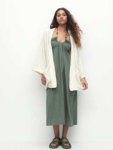 Kimono Pull&Bear en beige : devant