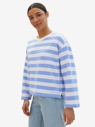 TOM TAILOR Sweatshirt in Blue