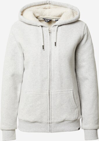 Veste de survêtement Superdry en gris : devant