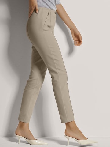 Coupe slim Pantalon MADELEINE en beige