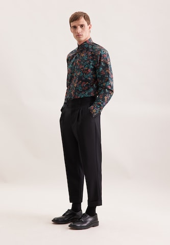 Coupe regular Chemise business SEIDENSTICKER en noir