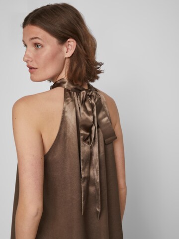VILA Evening Dress 'SITTAS' in Brown