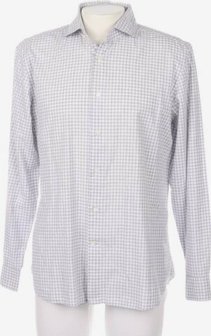 Boglioli Button Up Shirt in XS in Grey: front