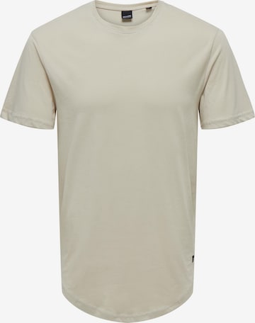 Only & Sons T-Shirt 'Matt' in Grau: predná strana