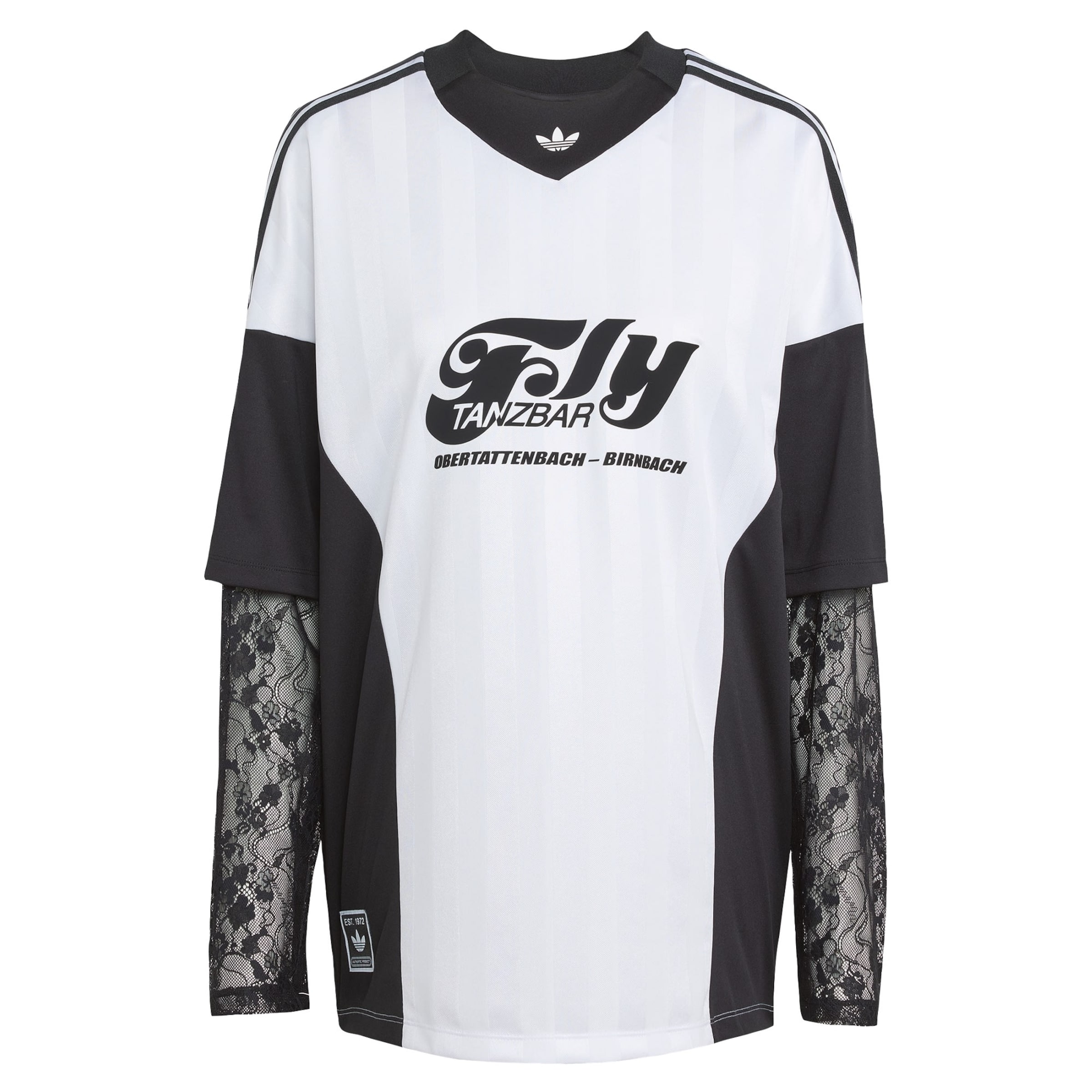 ADIDAS ORIGINALS Shirt &#x27;Longsleeve Lace&#x27; in Wit: voorkant