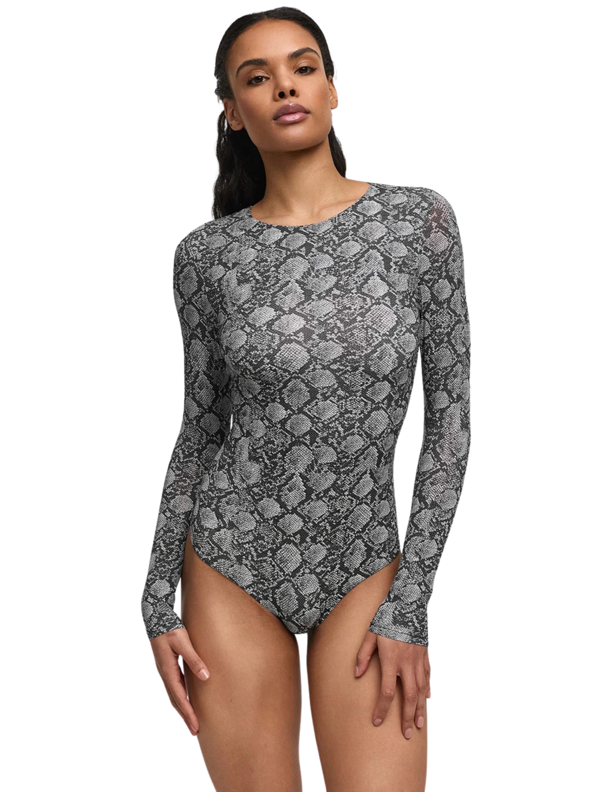 Body 'Crew Neck Longsleeve Bodysuit' cfab (formerly creamy fabrics) en gris