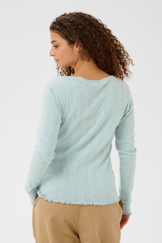 SAINT TROPEZ Knit cardigan 'Gru' in Blue