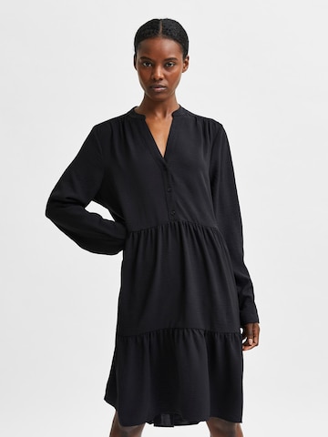 Robe-chemise SELECTED FEMME en noir : devant