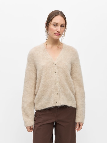 OBJECT Knit Cardigan 'OBJHARRY' in Beige: front