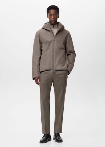 MANGO MAN Slimfit Hose 'Daytona' in Braun