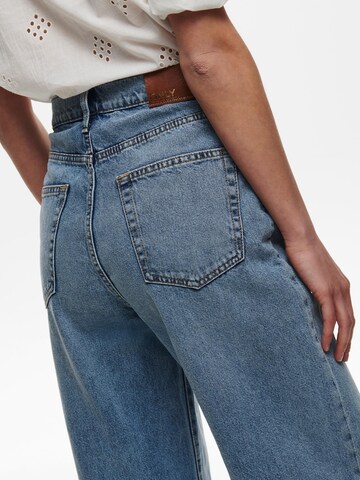 ONLY Wide leg Jeans 'Hope' in Blauw