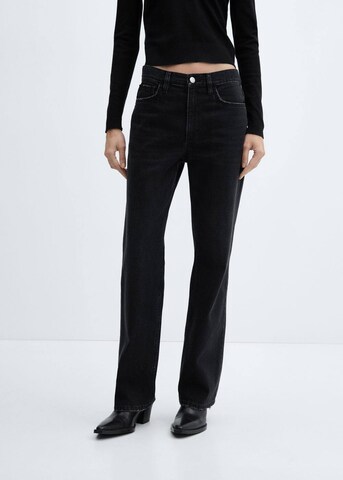 MANGO Regular Jeans 'Matilda' in Zwart: voorkant