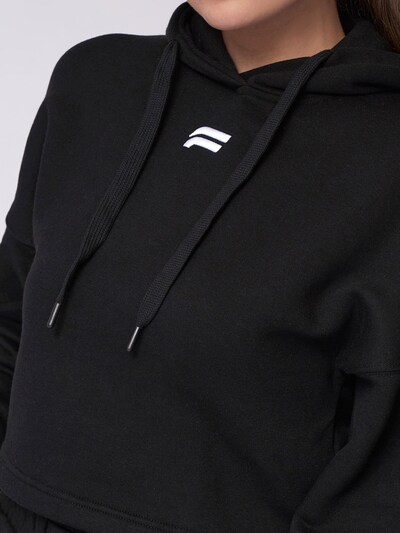 Fortex Fitness Sweatshirt 'Essential Cropped Hoodie' i XS i sort, Produktvisning