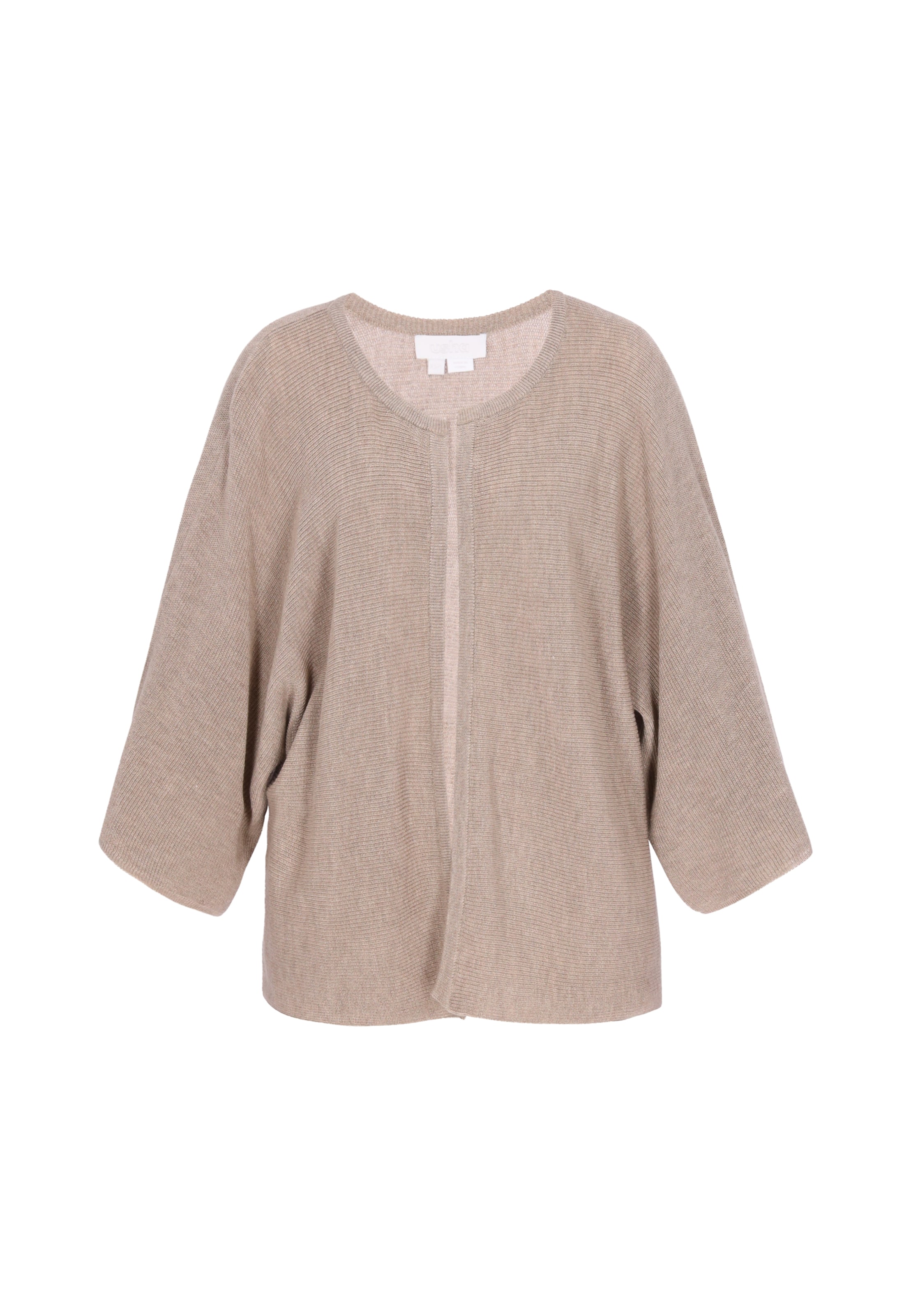 usha WHITE LABEL - Cárdigan 'Minimalistic' en gris: frente