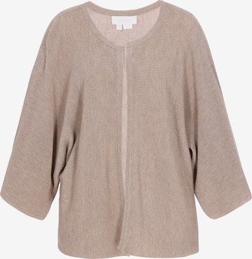 usha WHITE LABEL - Cárdigan 'Minimalistic' en gris: frente