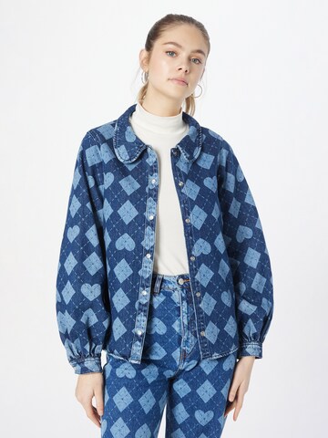 Monki Tussenjas in Blauw: voorkant