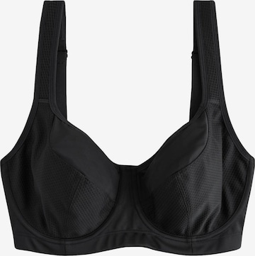 NextT-shirt Sportski grudnjak - crna boja: prednji dio