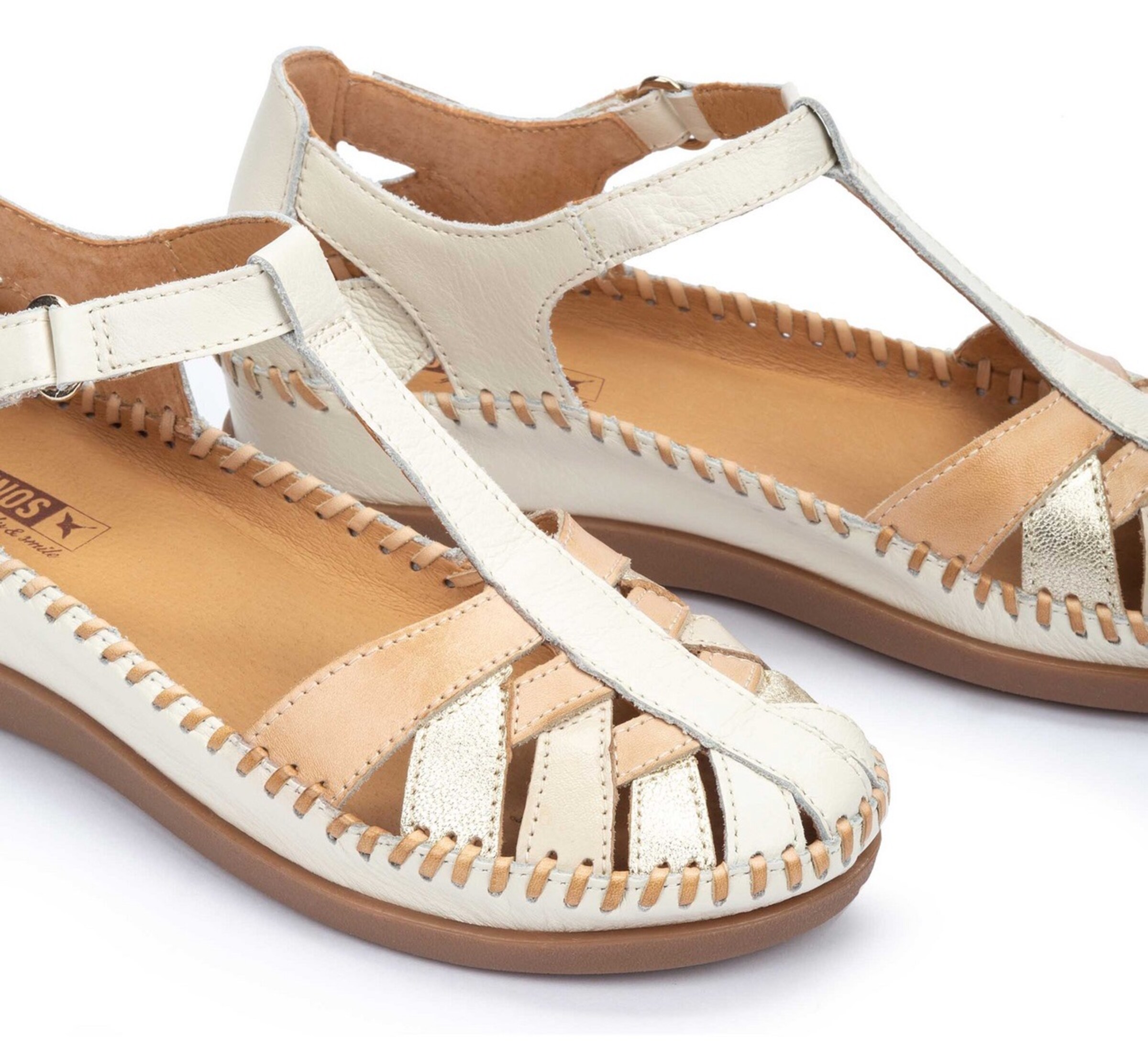 PIKOLINOS Sandalen met riem in Wit