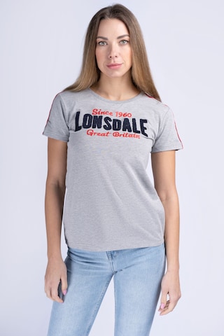 LONSDALE T-Shirt 'Creggan' in Grau: Vorderseite