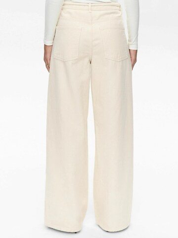 Wide Leg Jean 'NUBROOKLYN SOLID' NÜMPH en beige