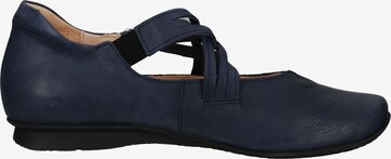 THINK! Ballet Flats with Strap in Blue