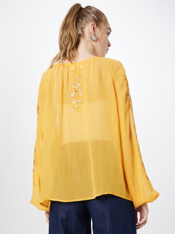 Cream Blus 'Boho' i orange