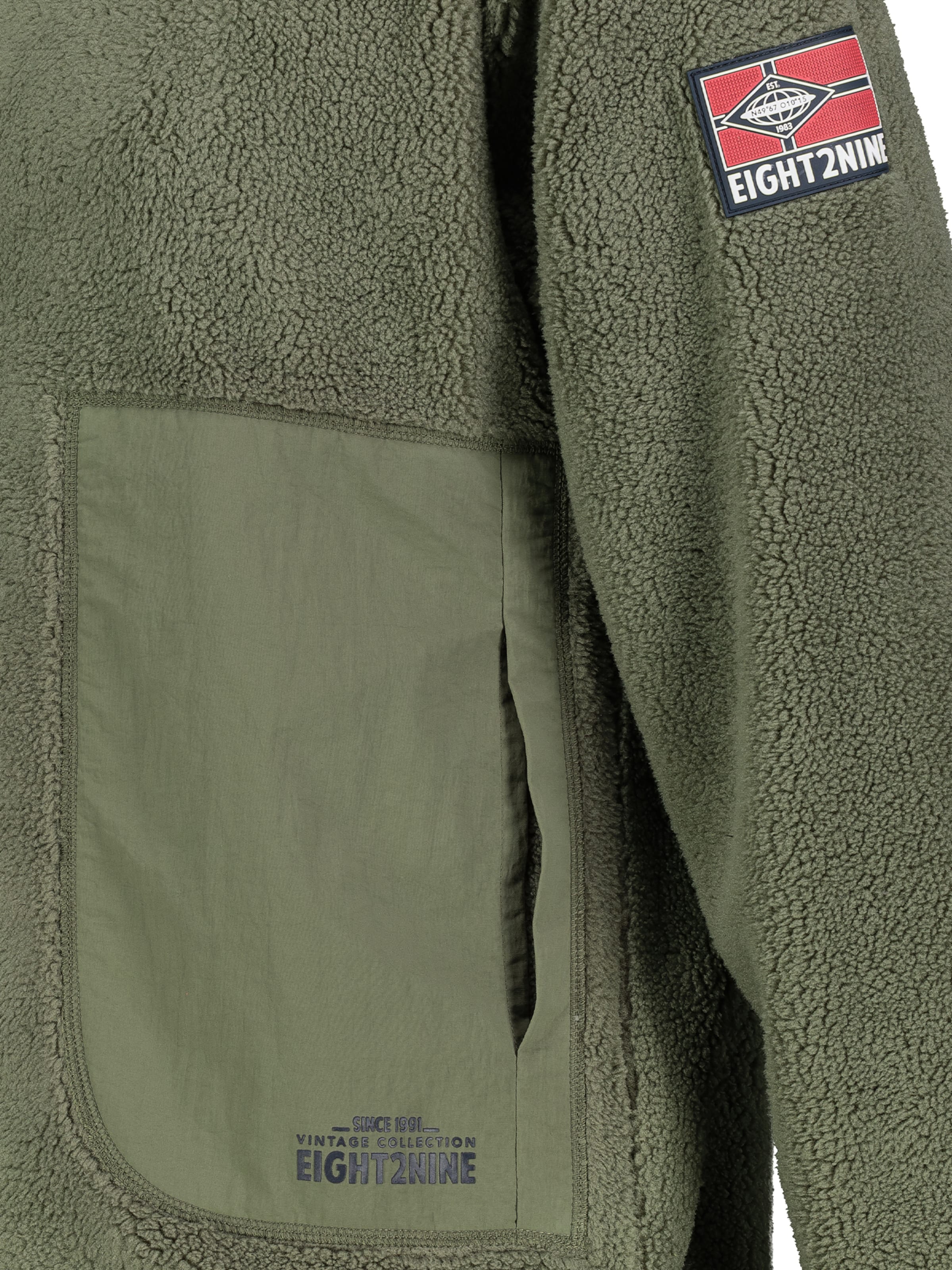Eight2Nine Fleece Jacket in Green