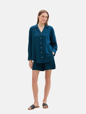 Chemisier TOM TAILOR en bleu