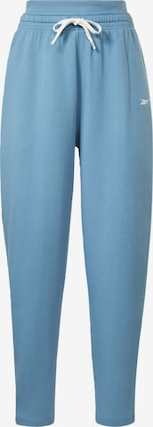 Tapered Pantaloni sport de la Reebok pe albastru: față