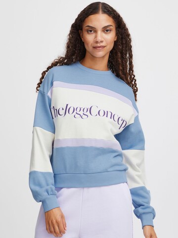 Sweat-shirt The Jogg Concept en bleu : devant