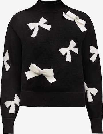 Karl LagerfeldPulover - crna boja: prednji dio