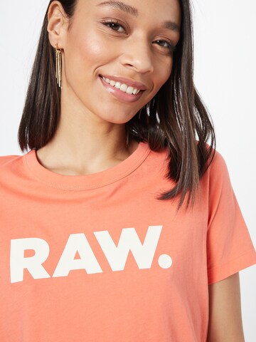 G-Star RAW - Camiseta en naranja