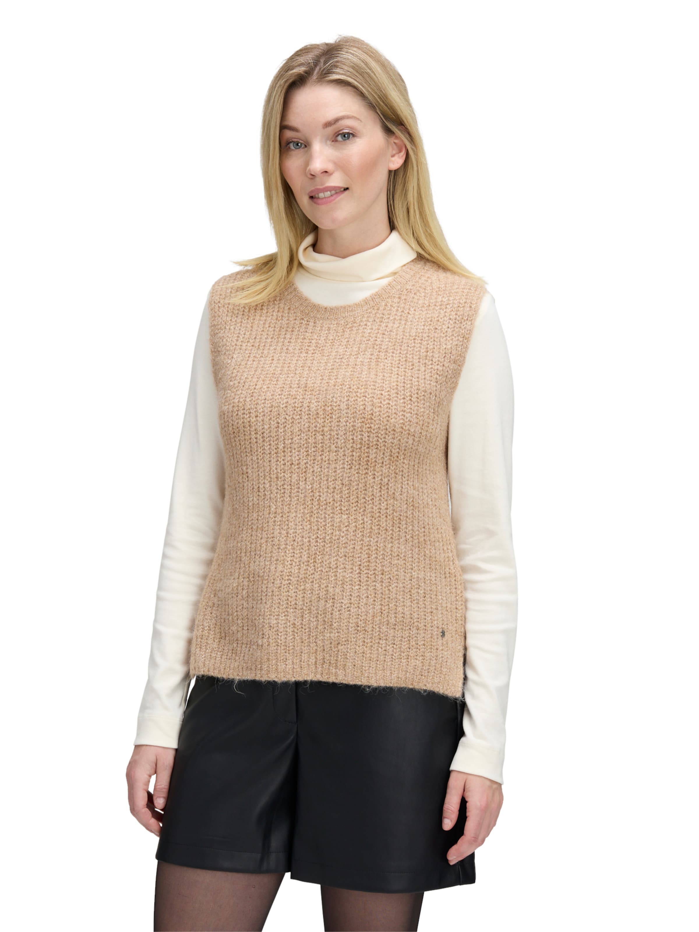 Pull-over Betty & Co en beige : devant